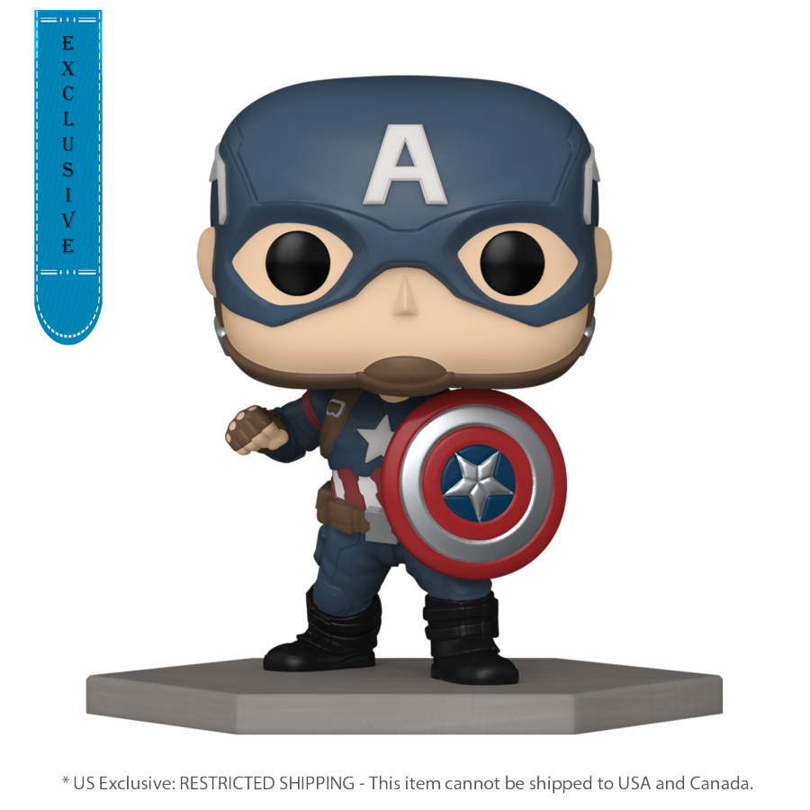 Pop Weasel Image of Captain America 3: Civil War - Captain America US Exclusive Build-A-Scene Pop! Vinyl [RS] - Funko - Pop Vinyl - Image - Pop Weasel