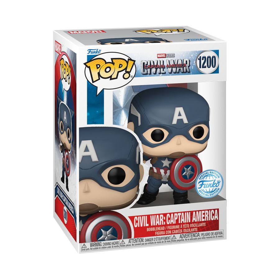 Pop Weasel - Image 3 of Captain America 3: Civil War - Captain America US Exclusive Build-A-Scene Pop! Vinyl [RS] - Funko - Pop Vinyl - Image - Pop Weasel