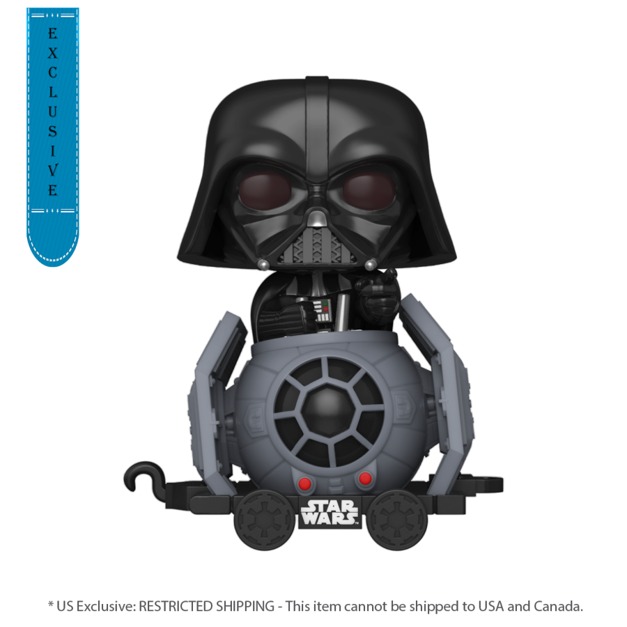 Pop Weasel Image of Disney: D100 - Darth Vader Tie Fighter Train Carriage US Exclusive Pop! Ride [RS] - Funko - Pop Vinyl - Image - Pop Weasel