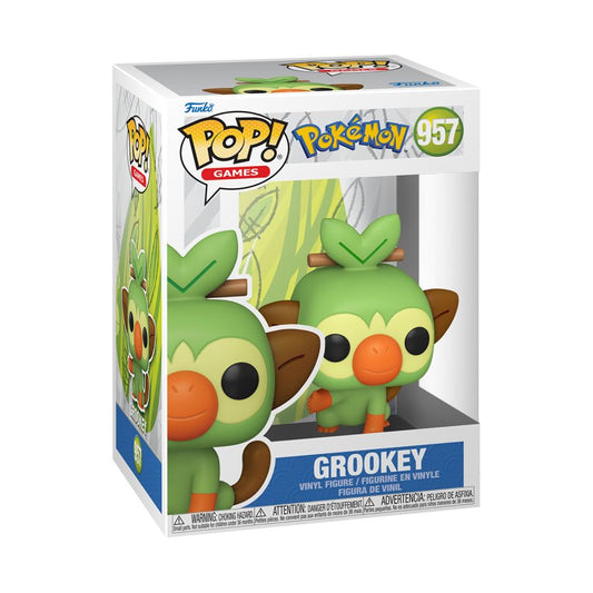 Pop Weasel - Image 2 of Pokemon - Grookey Pop! Vinyl [RS] - Funko