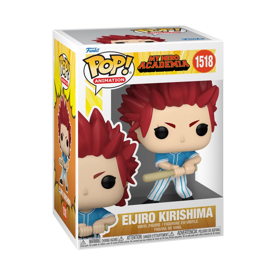 Pop Weasel - Image 2 of My Hero Academia - Eljiro Kirishima (Baseball) Pop! Vinyl - Funko - Pop Vinyl - Image - Pop Weasel