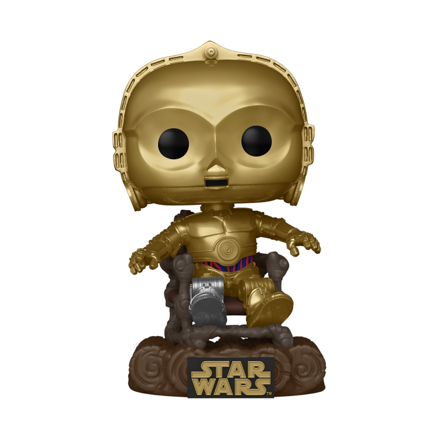 Pop Weasel Image of Star Wars: Return of the Jedi 40th Anniversary - C3P0 in chair Pop! Vinyl - Funko - Pop Vinyl - Image - Pop Weasel