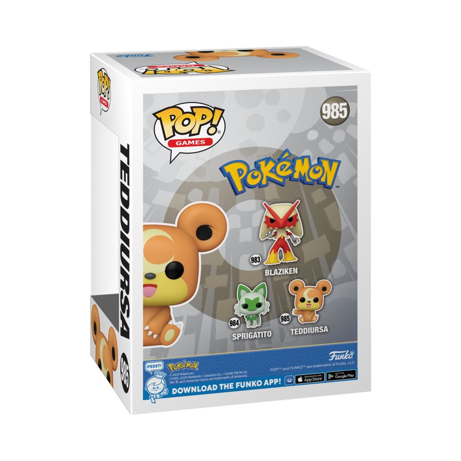 Image Pop Weasel - Image 4 of Pokemon - Teddiursa Pop! Vinyl [RS] - Funko - Pop Vinyl - Image - Pop Weasel