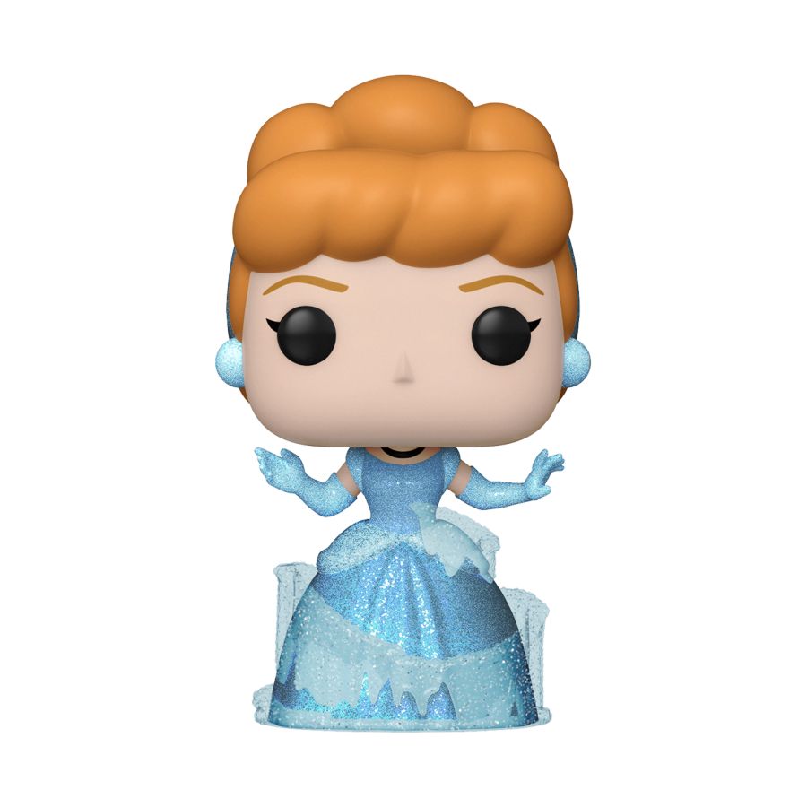 Pop Weasel - Image 2 of Disney 100th - Cinderella Diamond Glitter US Exclusive Pop! Vinyl [RS] - Funko - Pop Vinyl - Image - Pop Weasel