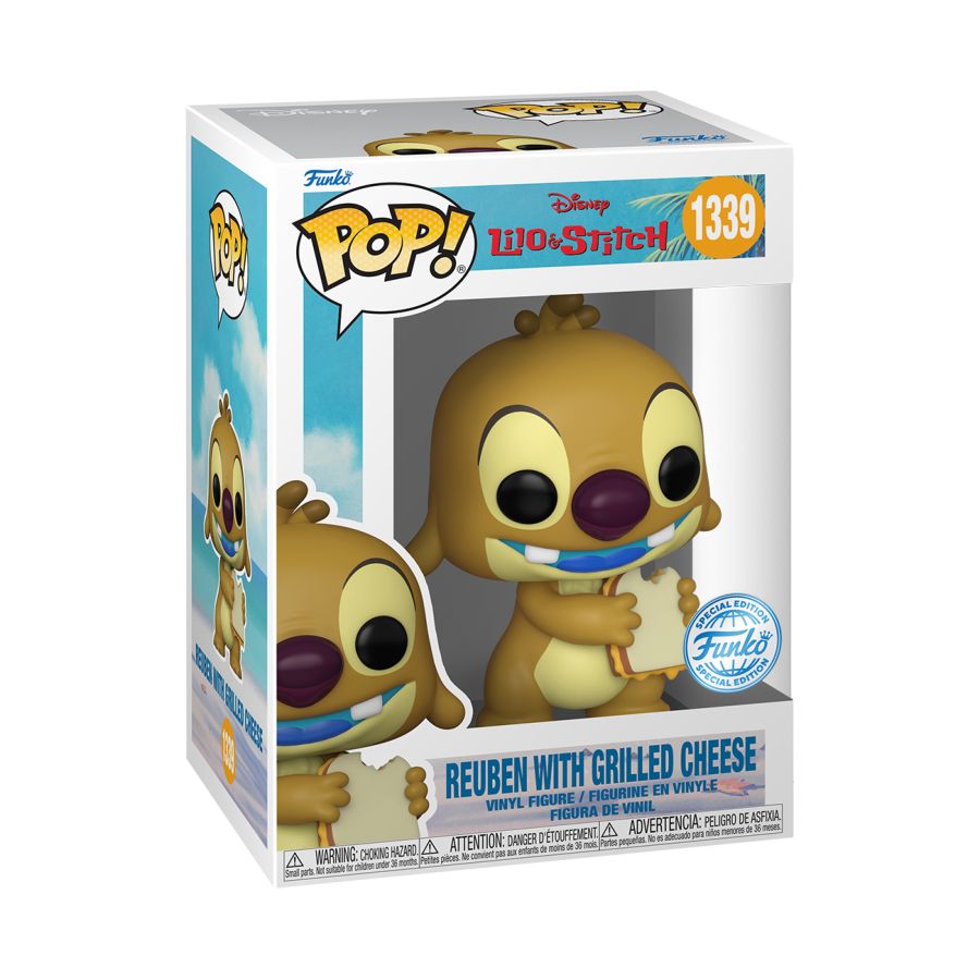 Pop Weasel - Image 3 of Lilo & Stitch - Reuben with Grilled Cheese US Exclusive Pop! Vinyl [RS] - Funko - Pop Vinyl - Image - Pop Weasel