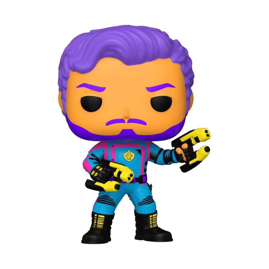 Pop Weasel - Image 2 of Guardians of the Galaxy: Vol. 3 - Star-Lord US Exclusive Blacklight Pop! Vinyl [RS] - Funko - Pop Vinyl - Image - Pop Weasel