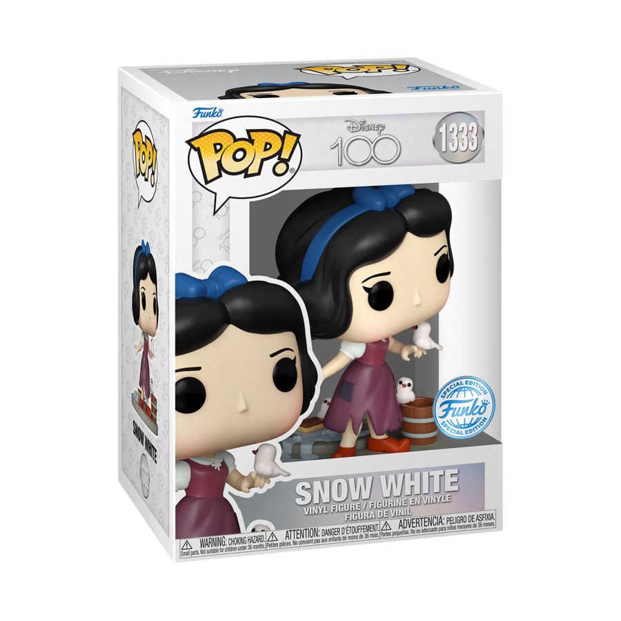 Pop Weasel - Image 3 of Disney 100th - Snow White (Rags) US Exclusive Pop! Vinyl [RS] - Funko - Pop Vinyl - Image - Pop Weasel