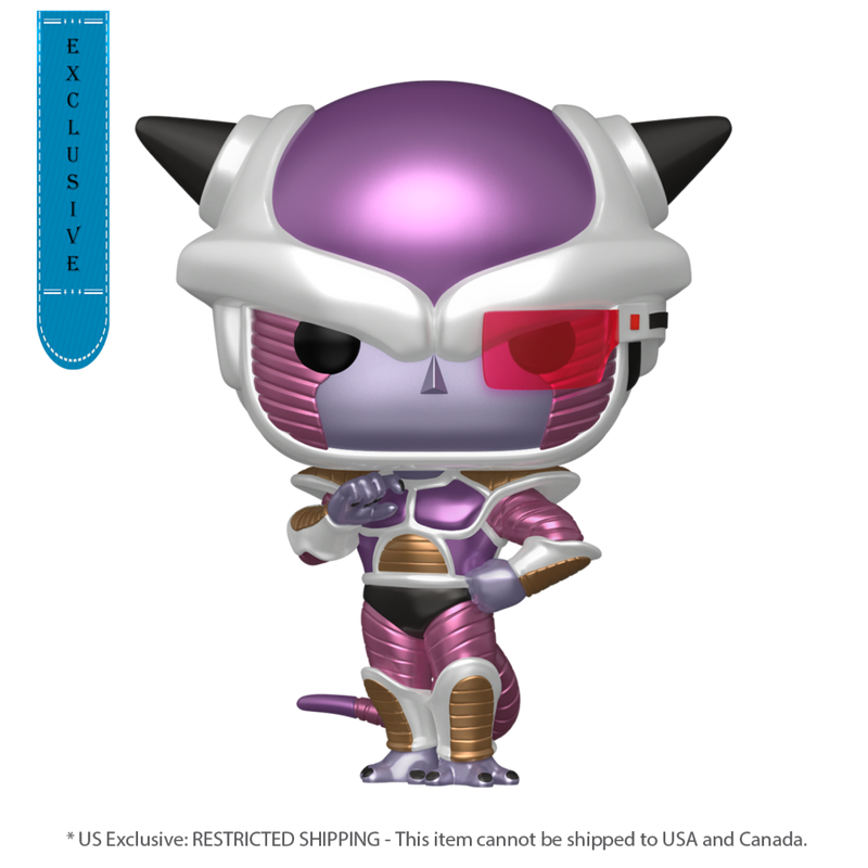 Pop Weasel Image of Dragon Ball Z - First Form Frieza Metallic US Exclusive Pop! Vinyl [RS] - Funko