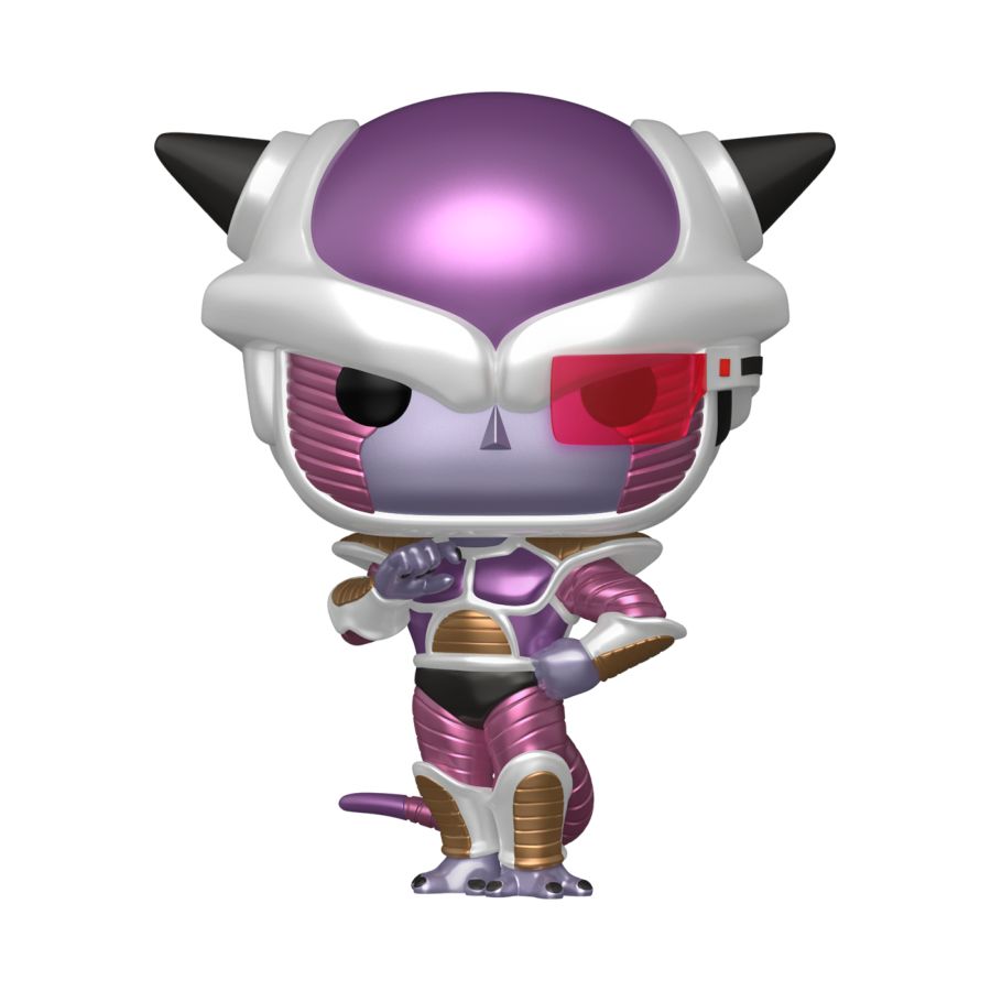 Pop Weasel - Image 2 of Dragon Ball Z - First Form Frieza Metallic US Exclusive Pop! Vinyl [RS] - Funko - Pop Vinyl - Image - Pop Weasel