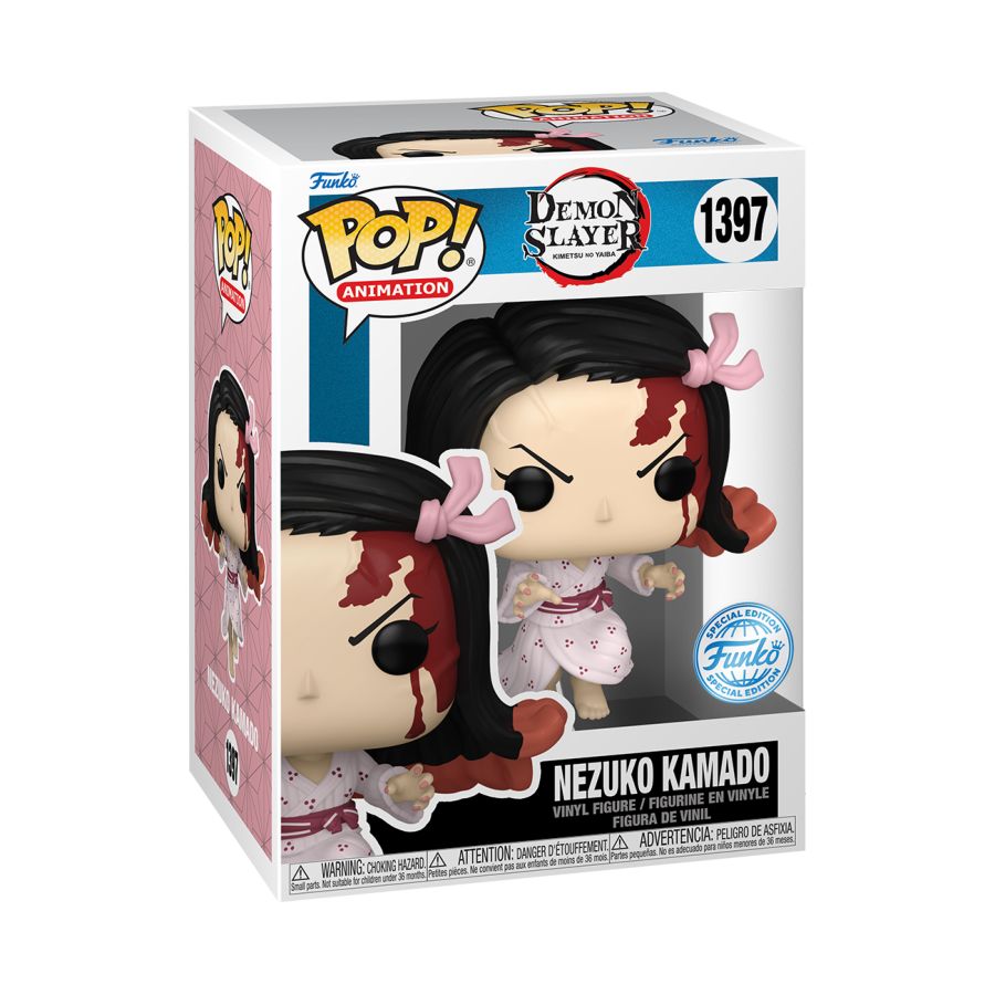 Pop Weasel - Image 3 of Demon Slayer - Nezuko Leaping US Exclusive Pop! Vinyl [RS] - Funko - Pop Vinyl - Image - Pop Weasel