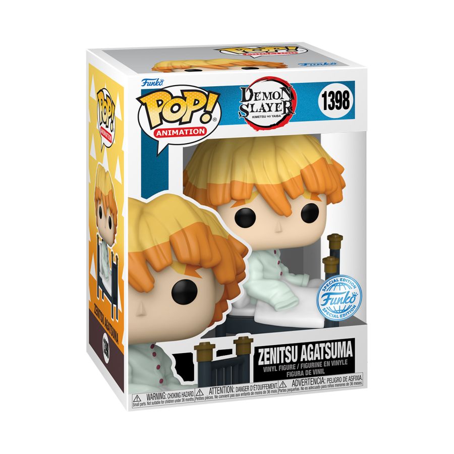 Pop Weasel - Image 3 of Demon Slayer - Zenitsu Recovering US Exclusive Pop! Vinyl [RS] - Funko - Pop Vinyl - Image - Pop Weasel