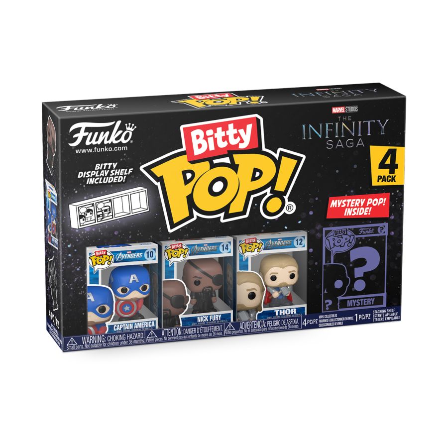 Pop Weasel - Image 3 of Marvel Comics - Captain America Bitty Pop! 4-Pack - Funko - Pop Vinyl - Image - Pop Weasel