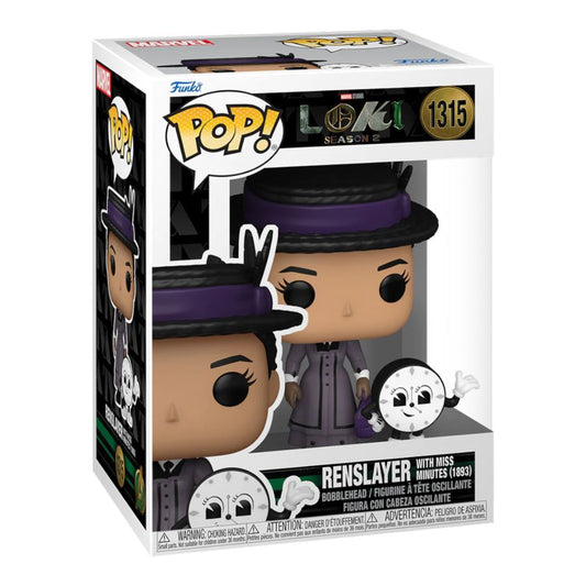 Pop Weasel - Image 2 of Loki (TV) - Renslayer with Miss Minutes (1893) Pop Vinyl - Funko