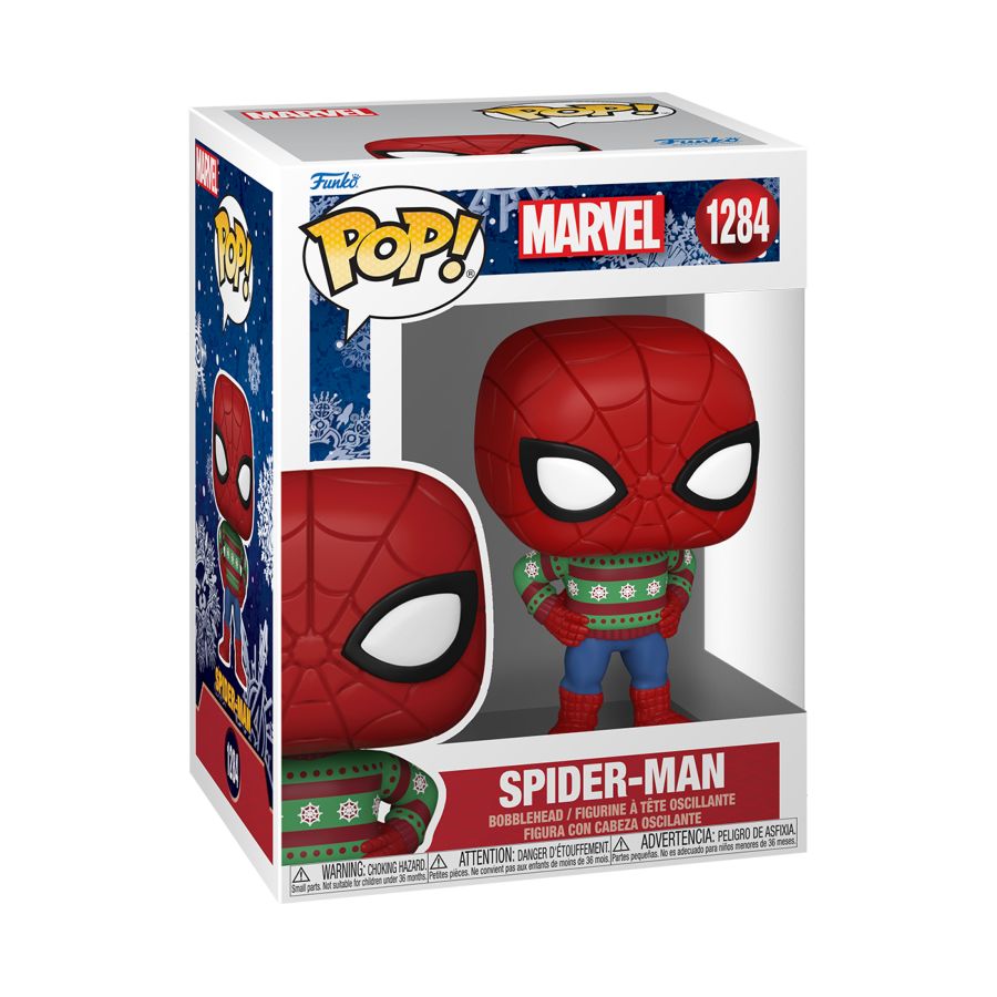 Pop Weasel - Image 2 of Marvel Comics - Spider-Man Holiday Sweater Pop! Vinyl - Funko