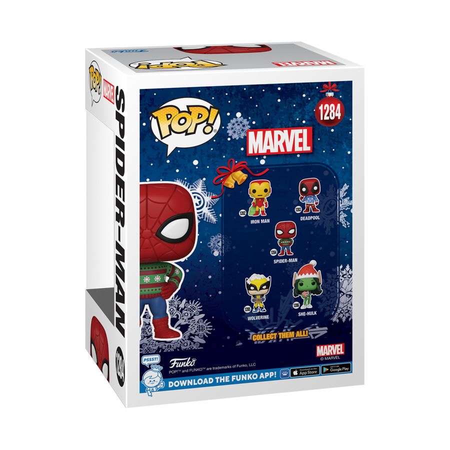 Pop Weasel - Image 3 of Marvel Comics - Spider-Man Holiday Sweater Pop! Vinyl - Funko