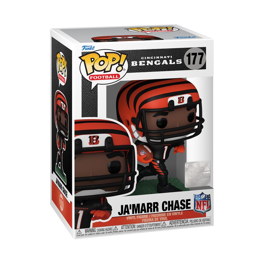 Pop Weasel - Image 2 of NFL: Bengals - JaMarr Chase Pop! - Funko - Pop Vinyl - Image - Pop Weasel