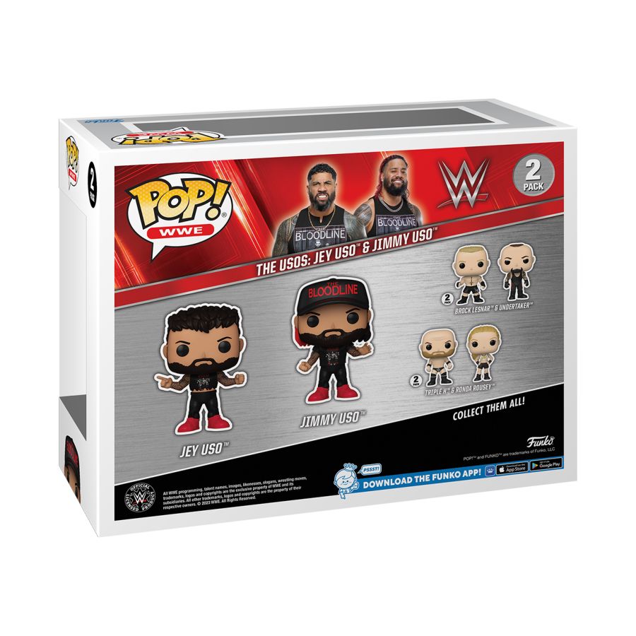 Image Pop Weasel - Image 3 of WWE - Uso Brothers Pop! Vinyl 2-Pack - Funko - Pop Vinyl - Image - Pop Weasel