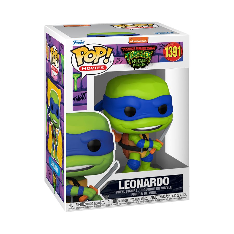 Image Pop Weasel - Image 2 of Teenage Mutant Ninja Turtles: Mutant Mayhem (2023) - Leonardo Pop! Vinyl - Funko - Pop Vinyl - Image - Pop Weasel