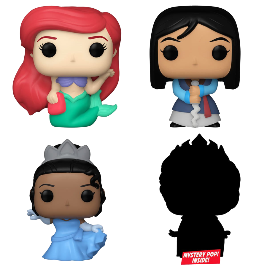 Pop Weasel Image of Disney Princess - Ariel Bitty Pop! 4-Pack - Funko - Pop Vinyl - Image - Pop Weasel