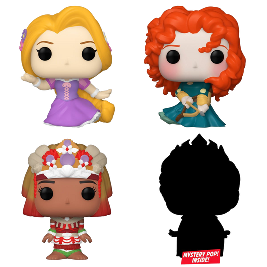 Pop Weasel Image of Disney Princess - Rapunzel Bitty Pop! 4-Pack - Funko