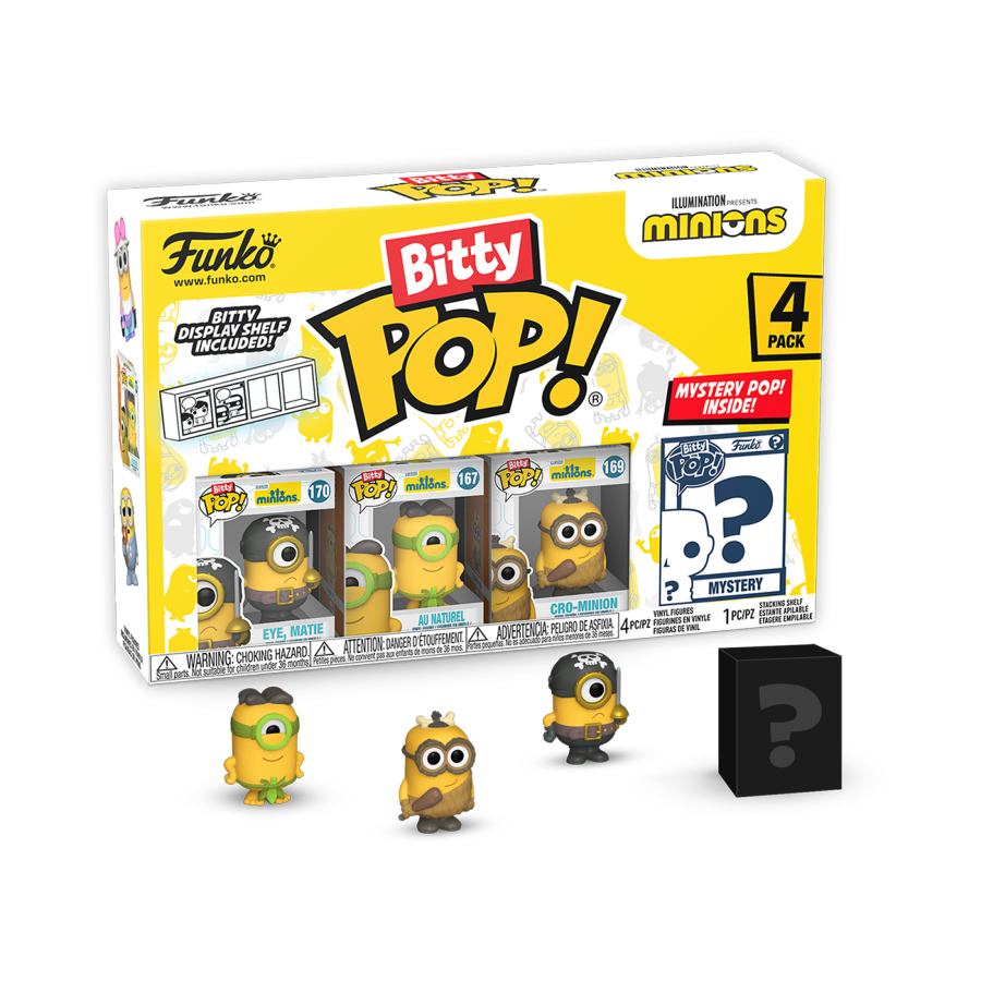 Pop Weasel Image of Minions - Eye Matie Bitty Pop! 4-Pack - Funko - Pop Vinyl - Image - Pop Weasel