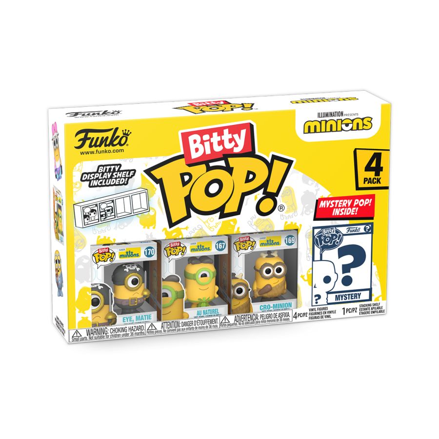 Pop Weasel - Image 2 of Minions - Eye Matie Bitty Pop! 4-Pack - Funko - Pop Vinyl - Image - Pop Weasel