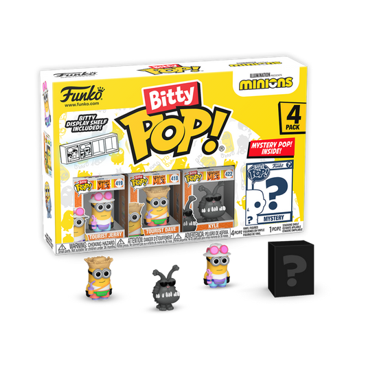 Pop Weasel Image of Minions - Tourist Jerry Bitty Pop! 4-Pack - Funko