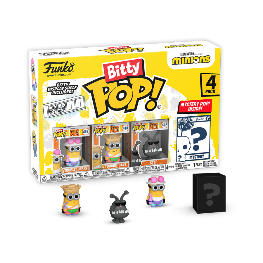 Pop Weasel Image of Minions - Tourist Jerry Bitty Pop! 4-Pack - Funko - Pop Vinyl - Image - Pop Weasel