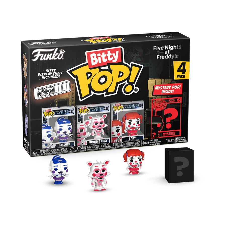 Pop Weasel Image of Five Nights at Freddy's - Ballora Bitty Pop! 4-Pack - Funko - Pop Vinyl - Image - Pop Weasel