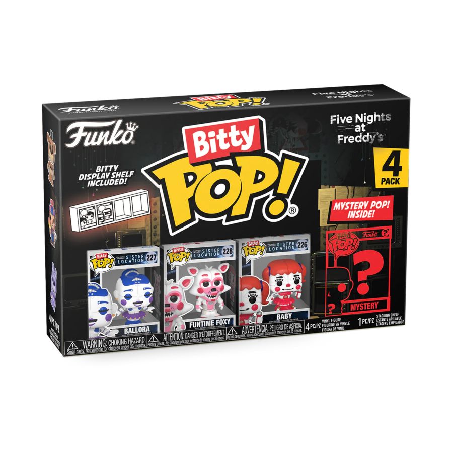 Pop Weasel - Image 3 of Five Nights at Freddy's - Ballora Bitty Pop! 4-Pack - Funko - Pop Vinyl - Image - Pop Weasel