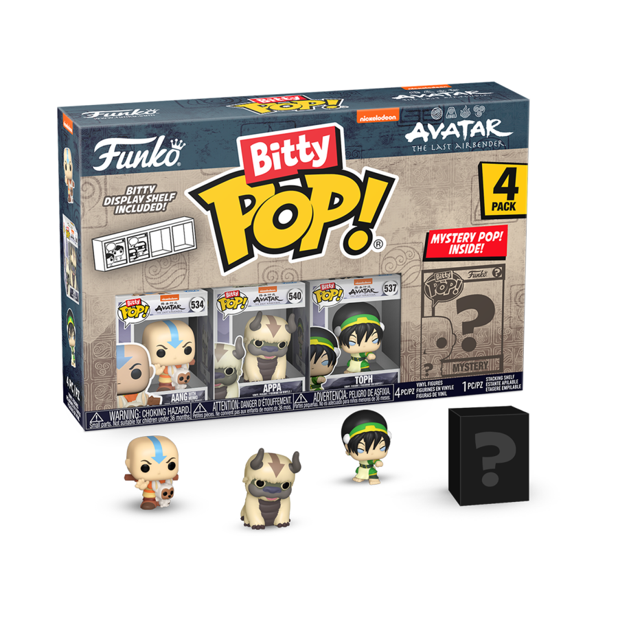 Avatar: the Last Airbender - Aang Bitty Pop! 4-Pack - Funko - Pop Vinyl - Image - Pop Weasel