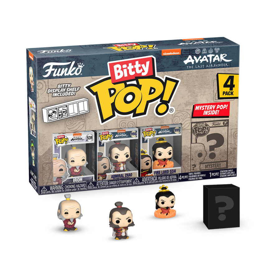 Avatar: the Last Airbender - Iroh Bitty Pop! 4-Pack - Funko - Pop Vinyl - Image - Pop Weasel