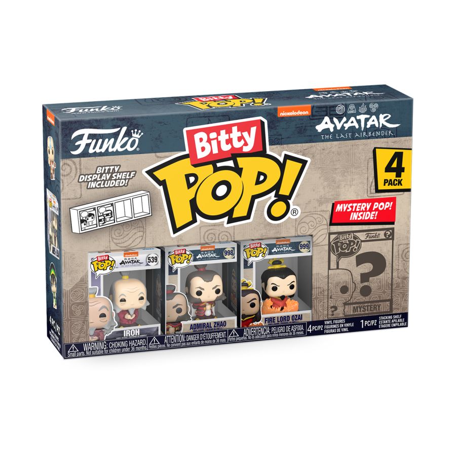 Image Pop Weasel - Image 2 of Avatar: the Last Airbender - Iroh Bitty Pop! 4-Pack - Funko - Pop Vinyl - Image - Pop Weasel