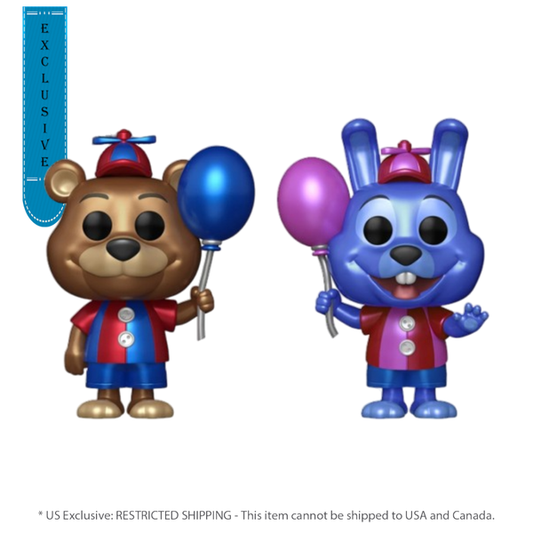 Pop Weasel Image of Five Nights At Freddy's - Bonnie & Freddy US Exclusive Metallic Pop! 2-Pack [RS] - Funko