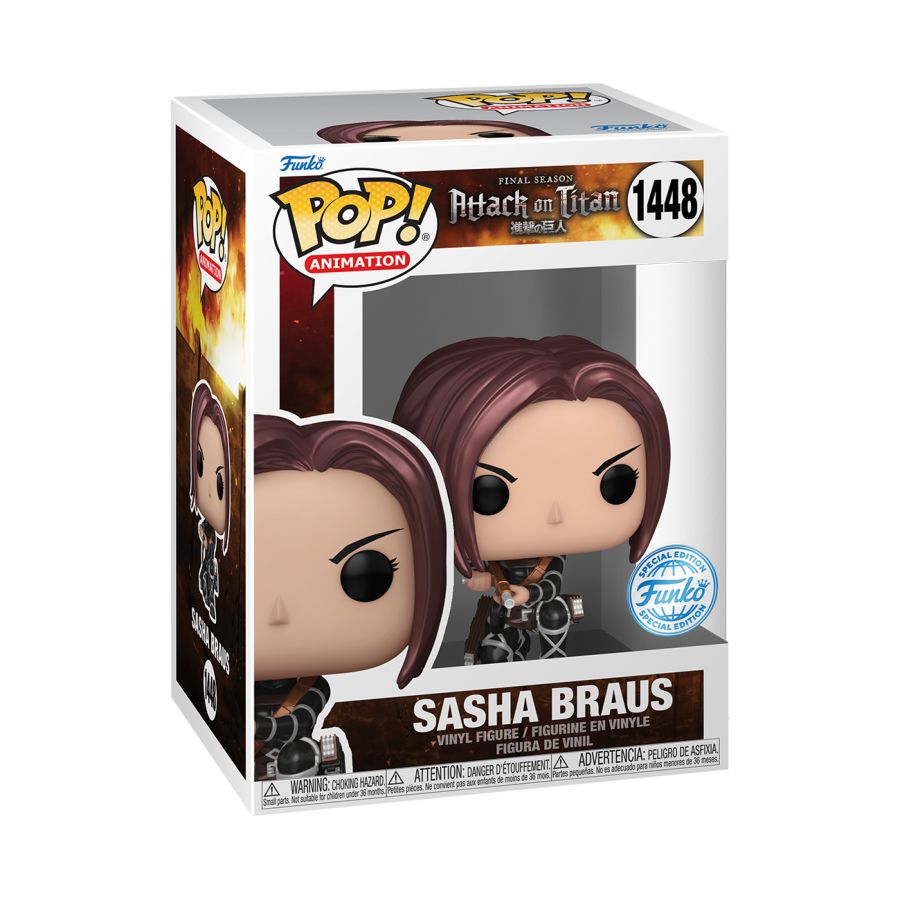 Pop Weasel - Image 3 of Attack on Titan - Sasha Braus US Exclusive Metallic Pop! Vinyl [RS] - Funko - Pop Vinyl - Image - Pop Weasel