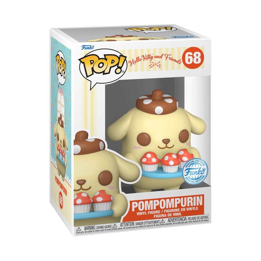 Pop Weasel - Image 3 of Hello Kitty - Pompompurin with Tray US Exclusive Pop! Vinyl [RS] - Funko - Pop Vinyl - Image - Pop Weasel