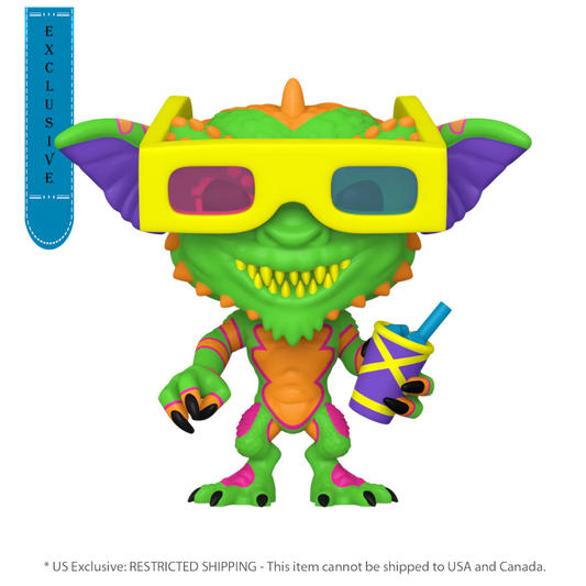 Pop Weasel Image of Gremlins - Stripe with Glasses US Exclusive Blacklight Pop! Vinyl [RS] - Funko