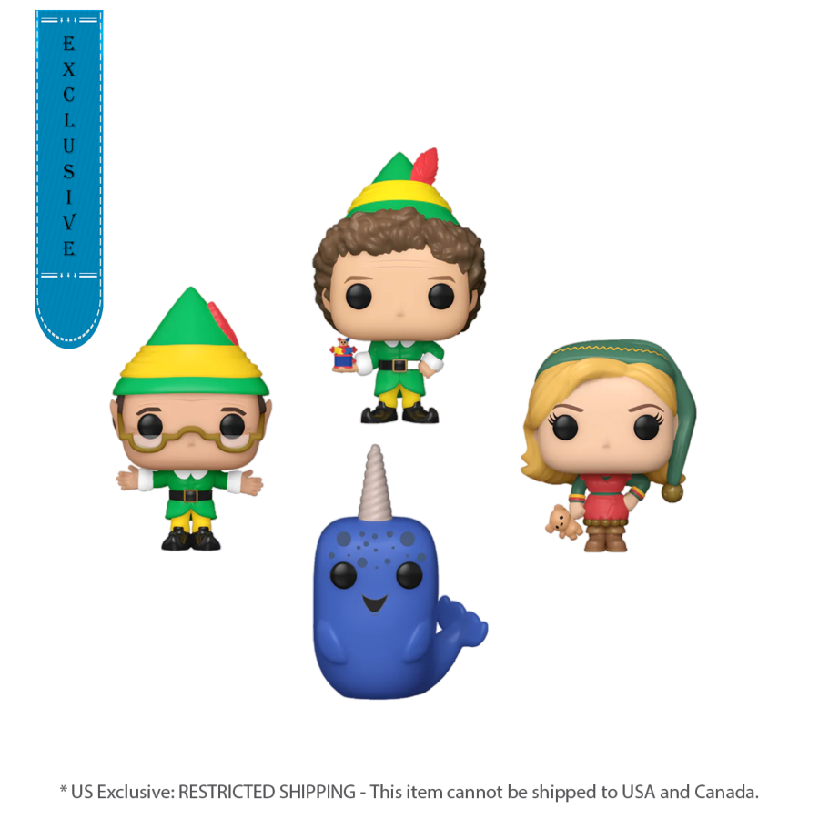 Pop Weasel Image of Elf - Tree Holiday US Exclusive Pocket Pop! 4-Pack Box Set [RS] - Funko - Pop Vinyl - Image - Pop Weasel