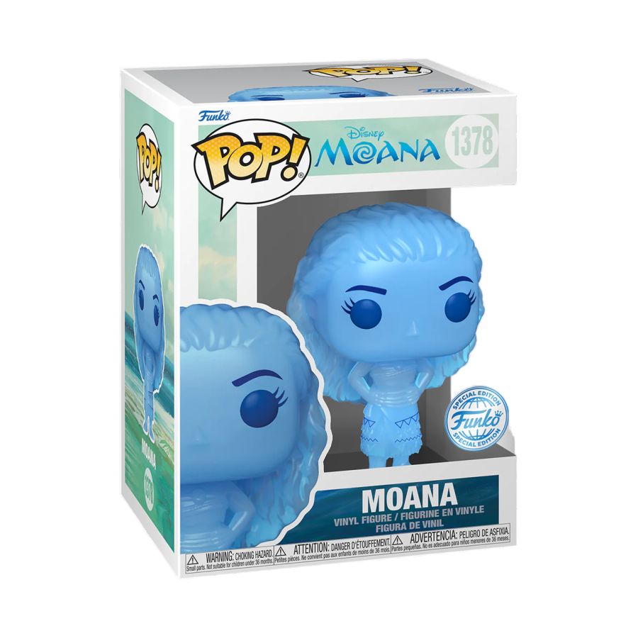 Pop Weasel - Image 3 of Moana - Moana Blue Translucent US Exclusive Pop! Vinyl [RS] - Funko - Pop Vinyl - Image - Pop Weasel