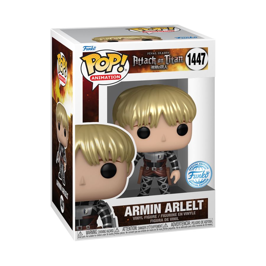 Pop Weasel - Image 3 of Attack on Titan - Armin Arlert US Exclusive Metallic Pop! Vinyl [RS] - Funko - Pop Vinyl - Image - Pop Weasel