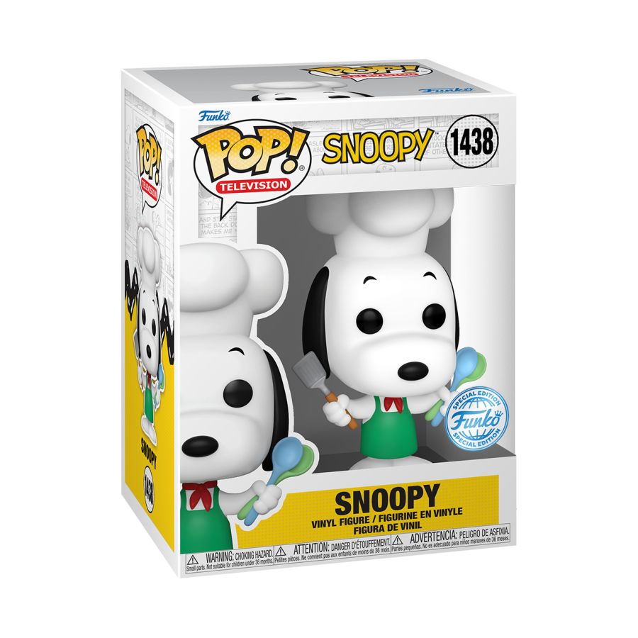 Pop Weasel - Image 3 of Peanuts - Snoopy (Chef Outfit) US Exclusive Pop! Vinyl [RS] - Funko - Pop Vinyl - Image - Pop Weasel