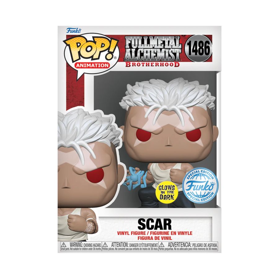 Pop Weasel - Image 4 of Fullmetal Alchemist: Brotherhood - Scar US Exclusive Glow Pop! Vinyl [RS] - Funko - Pop Vinyl - Image - Pop Weasel