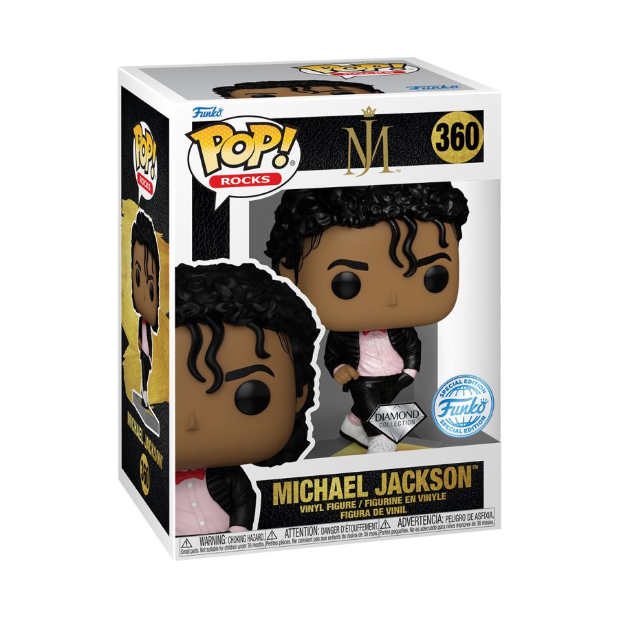 Image Pop Weasel - Image 3 of Michael Jackson - Billie Jean US Exclusive Diamond Glitter Pop! Vinyl [RS] - Funko - Pop Vinyl - Image - Pop Weasel