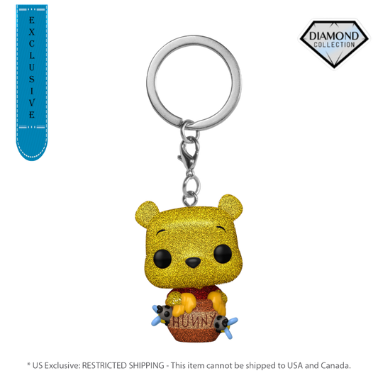 Pop Weasel Image of Winnie the Pooh - Winnie The Pooh US Exclusive Diamond Glitter Pop! Keychain [RS] - Funko