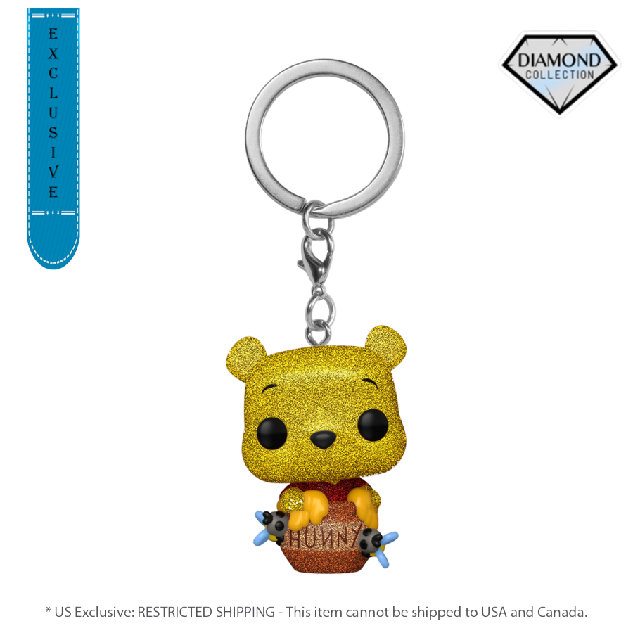 Pop Weasel Image of Winnie the Pooh - Winnie The Pooh US Exclusive Diamond Glitter Pop! Keychain [RS] - Funko - Pop Vinyl - Image - Pop Weasel