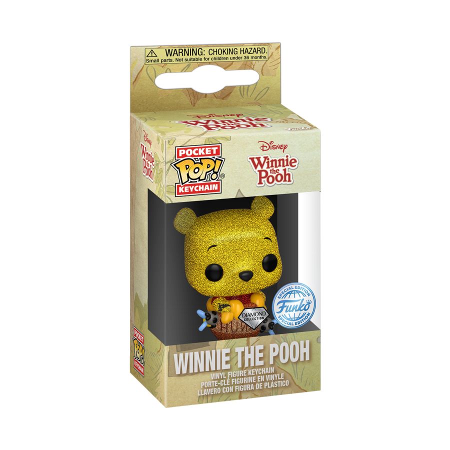 Pop Weasel - Image 3 of Winnie the Pooh - Winnie The Pooh US Exclusive Diamond Glitter Pop! Keychain [RS] - Funko - Pop Vinyl - Image - Pop Weasel