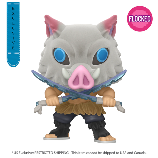 Pop Weasel Image of Demon Slayer - Inosuke Hashibira US Exclusive Flocked Pop! Vinyl [RS] - Funko