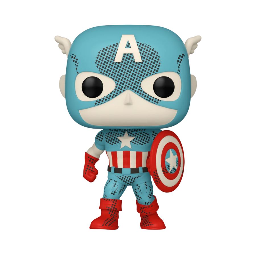 Pop Weasel - Image 2 of Marvel Comics: D100 - Captain America Retro Reimagined Pop! Vinyl [RS] - Funko - Pop Vinyl - Image - Pop Weasel