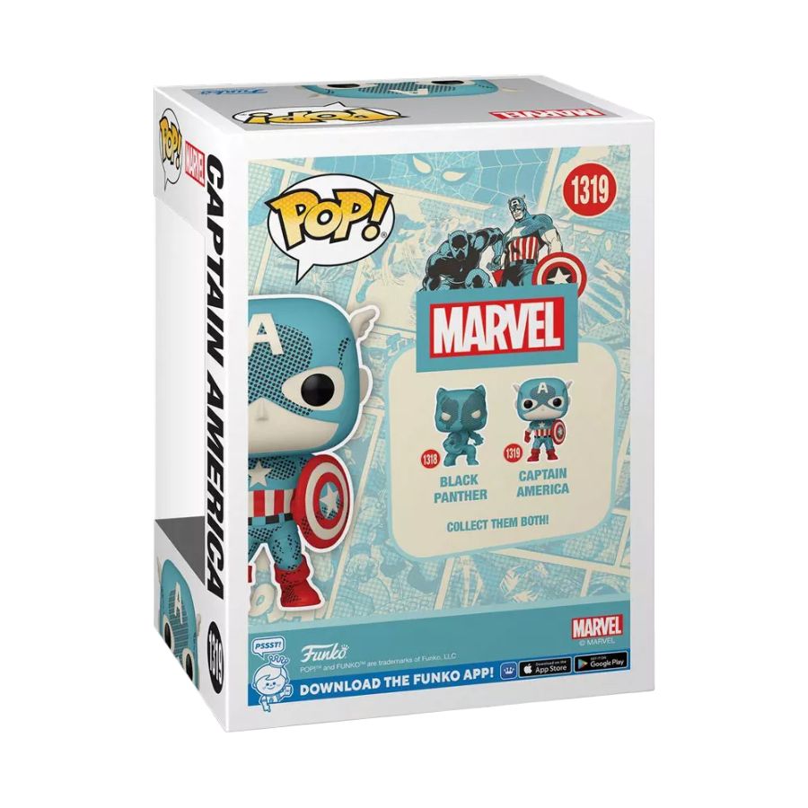 Pop Weasel - Image 4 of Marvel Comics: D100 - Captain America Retro Reimagined Pop! Vinyl [RS] - Funko