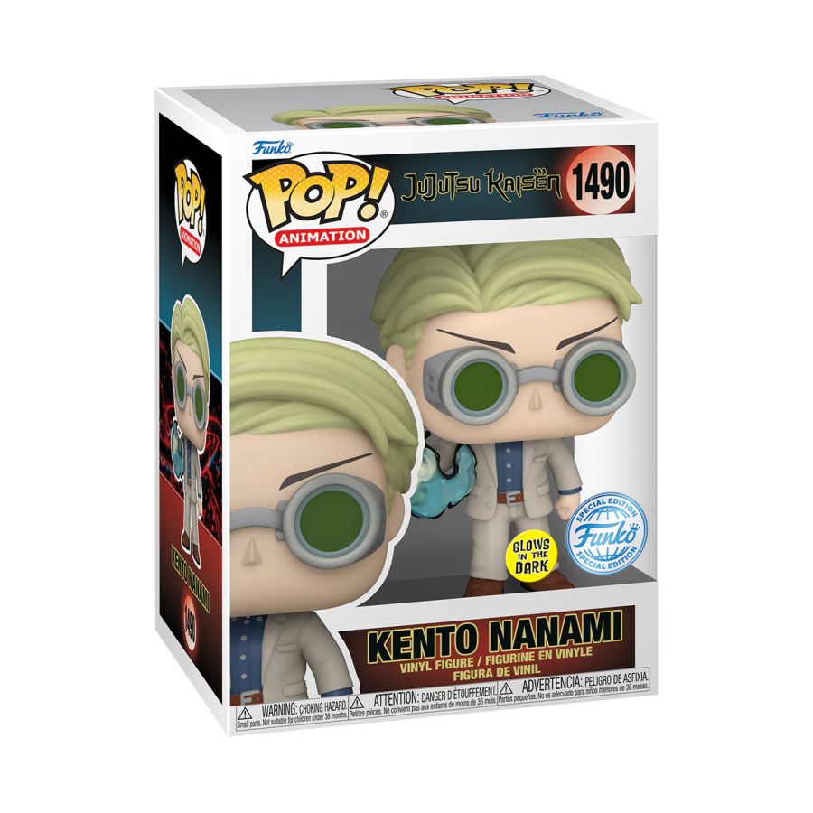 Pop Weasel - Image 4 of Jujutsu Kaisen - Kento Nanami US Exclusive Glow Pop! Vinyl [RS] - Funko - Pop Vinyl - Image - Pop Weasel